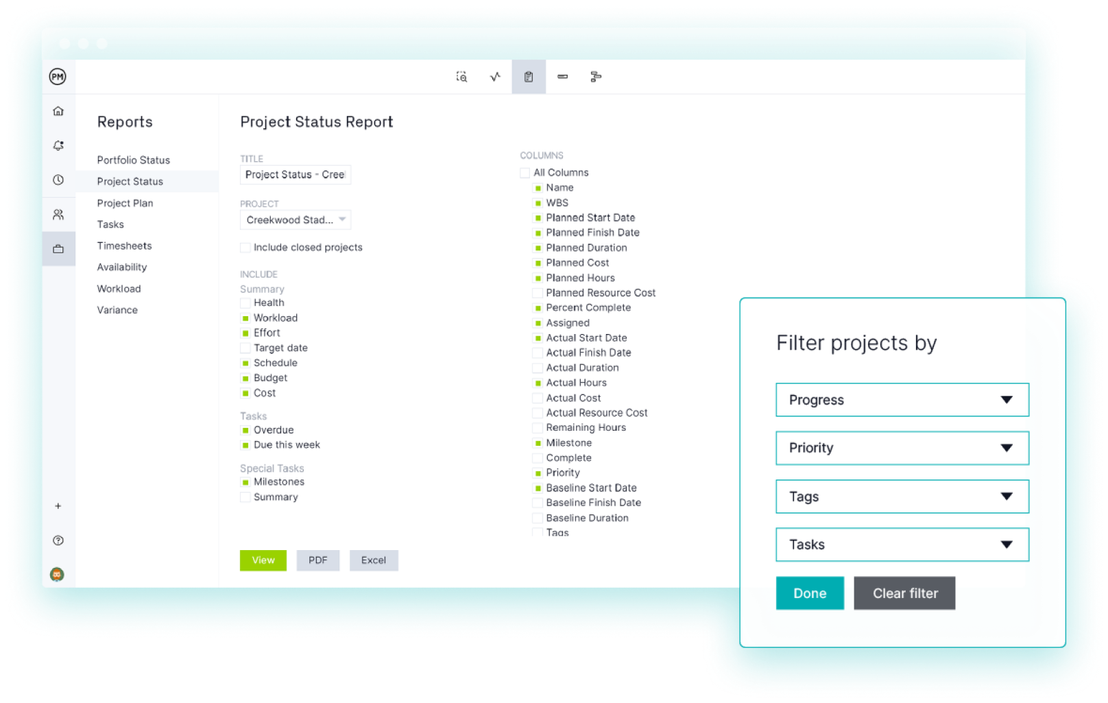Risk reports for project management